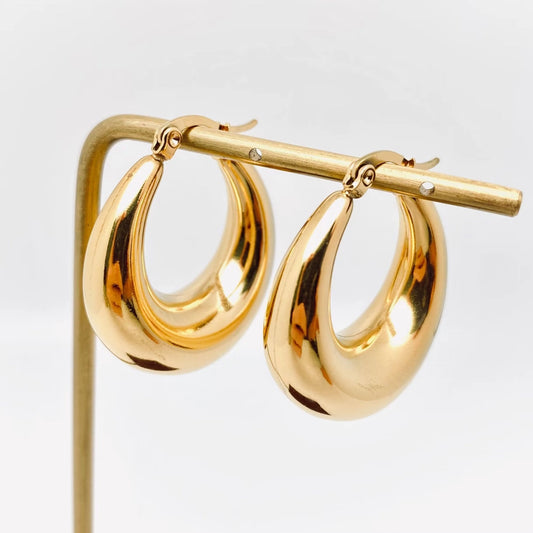 18K Geometric Earrings